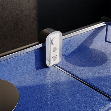 Рамка стеклянная Voltum (Вольтум) S70 на 3 поста, (белый,матовый,стекло) VLS110302