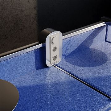 Рамка стеклянная Voltum (Вольтум) S70 на 3 поста, (кашемир, стекло) VLS110303