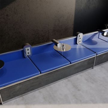 Рамка стеклянная Voltum (Вольтум) S70 на 3 поста, (сталь, стекло) VLS110305