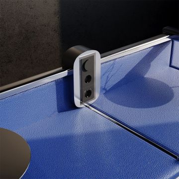 Рамка стеклянная Voltum (Вольтум) S70 на 3 поста, (черный,стекло) VLS110308