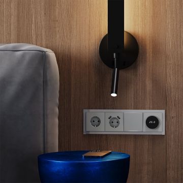 Рамка стеклянная Voltum (Вольтум) S70 на 4 поста, (сталь, стекло) VLS110405