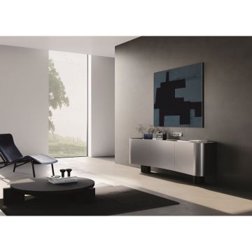 Рамка стеклянная Voltum (Вольтум) S70 на 5 постов, (титан, стекло) VLS110506