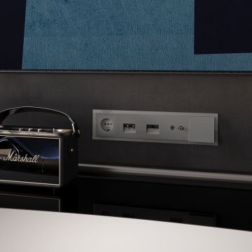 Рамка стеклянная Voltum (Вольтум) S70 на 5 постов, (шелк, стекло) VLS110504