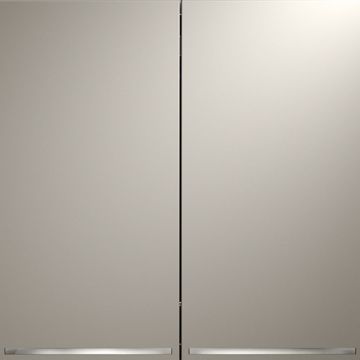 Выключатель встраиваемый Voltum (Вольтум) S70 двухклавишный с подсветкой 10А, (кашемир) VLS020203