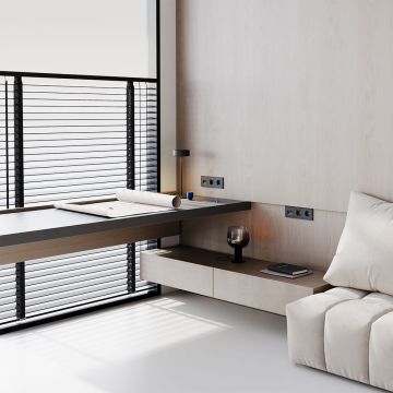 Розетка встраиваемая Voltum (Вольтум) S70 с заземлением 16А, (черный матовый) VLS040108