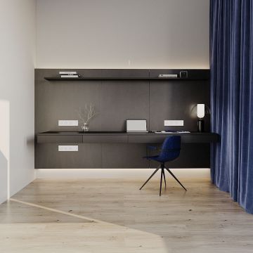 Розетка встраиваемая Voltum (Вольтум) S70 с заземлением и защитными шторками, 16А, (белый матовый) VLS040202