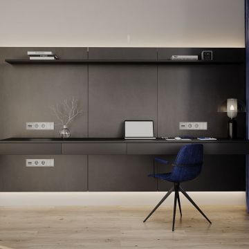 Розетка встраиваемая Voltum (Вольтум) S70 с заземлением и защитными шторками, 16А, (сталь) VLS040205