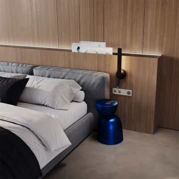 Розетка встраиваемая Voltum (Вольтум) S70 с заземлением и защитными шторками, 16А, с USB, A+A, (кашемир) VLS040403