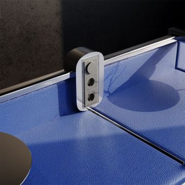 Розетка встраиваемая Voltum (Вольтум) S70 с заземлением и защитными шторками, 16А, с USB, A+A, (титан) VLS040406