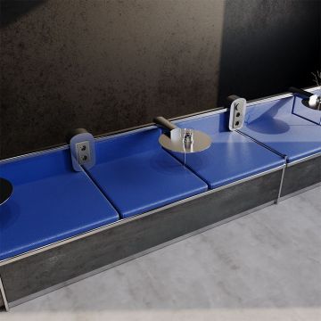 Розетка встраиваемая Voltum (Вольтум) S70 с заземлением и защитными шторками, 16А, с USB, A+A, (титан) VLS040406