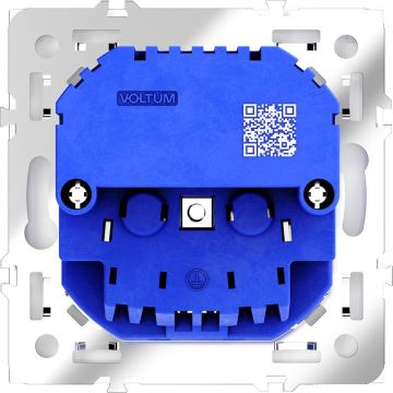 Розетка встраиваемая Voltum (Вольтум) S70 с заземлением и защитными шторками, 16А, с USB, A+С, (кашемир) VLS040503