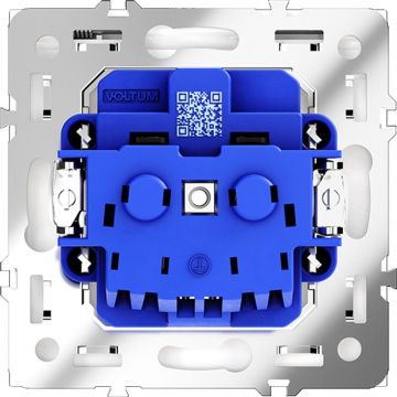 Розетка встраиваемая Voltum (Вольтум) S70 с заземлением, защитными шторками и крышкой 16А, (кашемир) VLS040303