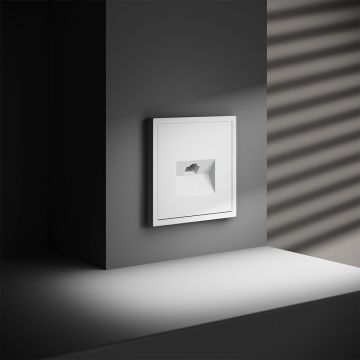 Розетка компьютерная встраиваемая Voltum (Вольтум) S70 RJ45 категория б, (белый матовый) VLS060102