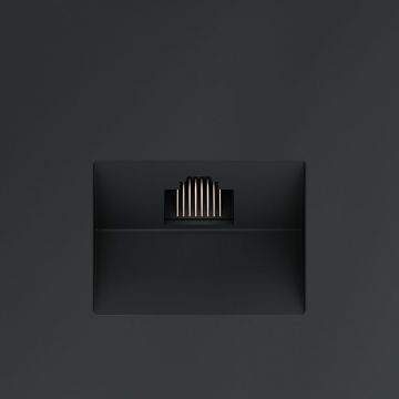 Розетка компьютерная встраиваемая Voltum (Вольтум) S70 RJ45 категория б, (графит) VLS060107