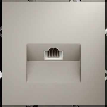 Розетка компьютерная встраиваемая Voltum (Вольтум) S70 RJ45 категория б, (кашемир) VLS060103