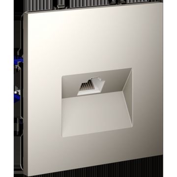 Розетка компьютерная встраиваемая Voltum (Вольтум) S70 RJ45 категория б, (кашемир) VLS060103