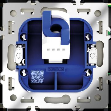 Розетка компьютерная встраиваемая Voltum (Вольтум) S70 RJ45 категория б, (сталь) VLS060105