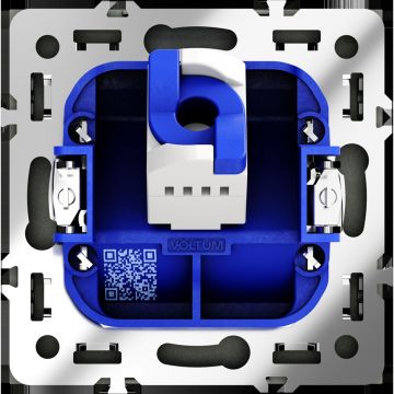 Розетка компьютерная встраиваемая Voltum (Вольтум) S70 RJ45 категория б, (титан) VLS060106