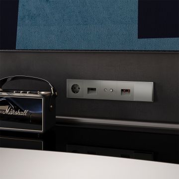 Розетка компьютерная встраиваемая Voltum (Вольтум) S70 RJ45 категория б, (титан) VLS060106