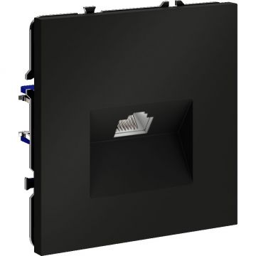 Розетка компьютерная встраиваемая Voltum (Вольтум) S70 RJ45 категория б, (черный матовый) VLS060108