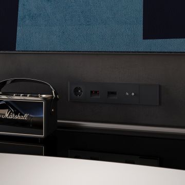 Розетка компьютерная встраиваемая Voltum (Вольтум) S70 RJ45 категория б, (черный матовый) VLS060108