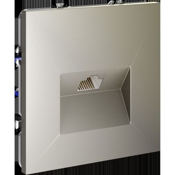 Розетка компьютерная встраиваемая Voltum (Вольтум) S70 RJ45 категория б, (шелк) VLS060104