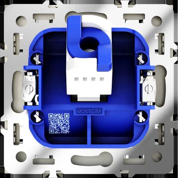 Розетка компьютерная встраиваемая Voltum (Вольтум) S70 RJ45 категория б, (шелк) VLS060104