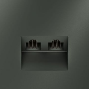 Розетка компьютерная встраиваемая Voltum (Вольтум) S70 двойная RJ45+RJ45 категория б, (титан) VLS060206