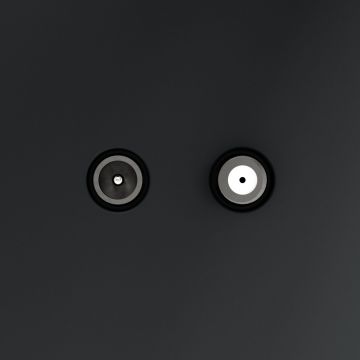 Розетка телевизионная встраиваемая Voltum (Вольтум) S70 оконечная TV+SAT, (графит) VLS060407