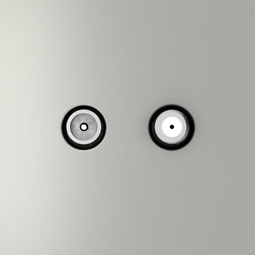 Розетка телевизионная встраиваемая Voltum (Вольтум) S70 оконечная TV+SAT, (сталь) VLS060405