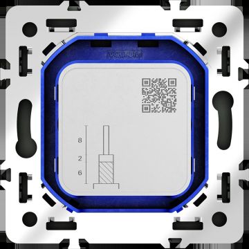 Розетка телевизионная встраиваемая Voltum (Вольтум) S70 оконечная TV+SAT, (черный матовый) VLS060408