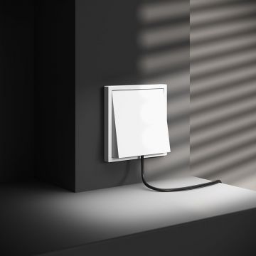 Вывод кабеля Voltum S70, (белый матовый) VLS080202