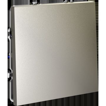Выключатель встраиваемый Voltum S70 одноклавишный 10А, (шелк) VLS010104