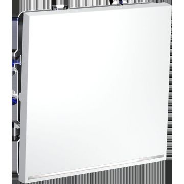 Выключатель встраиваемый Voltum (Вольтум) S70 одноклавишный с подсветкой 10А, (белый матовый) VLS010202