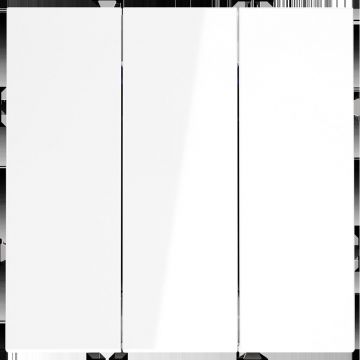 Выключатель встраиваемый Voltum (Вольтум) S70 трехклавишный 10А, (белый глянцевый) VLS030101