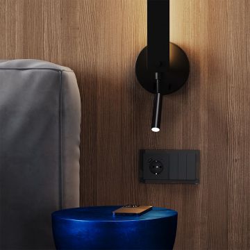 Выключатель встраиваемый Voltum S70 трехклавишный 10А, (графит) VLS030107