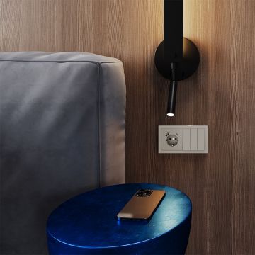 Выключатель встраиваемый Voltum S70 трехклавишный 10А, (кашемир) VLS030103