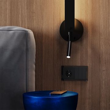 Выключатель встраиваемый Voltum (Вольтум) S70 трехклавишный 10А, (черный матовый) VLS030108