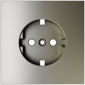 Накладка Вольтум для розетки с заземлением, S70 (шелк) VLS000604, Voltum