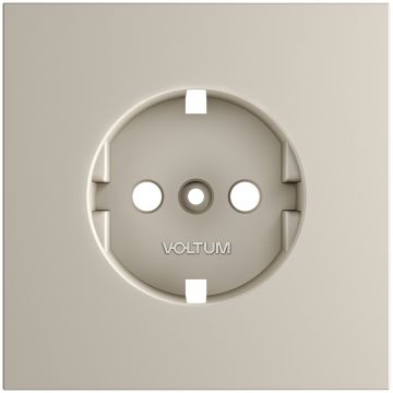 Накладка Вольтум для розетки с заземлением, S70 (кашемир) VLS000603, Voltum