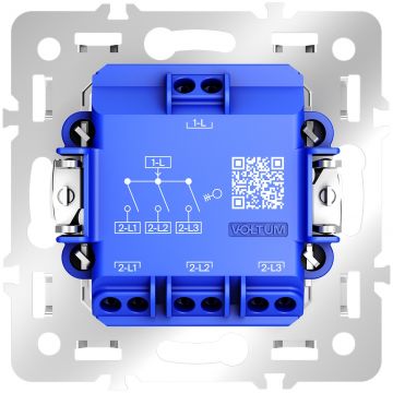 Механизм Вольтум выключателя трехклавишного 10А, S70 VLS0301M, Voltum