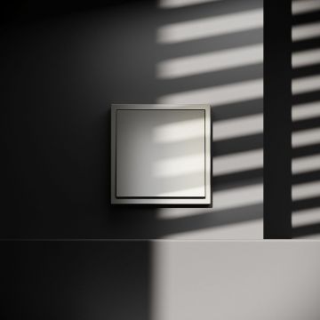 Перекрестный переключатель встраиваемый Voltum (Вольтум) S70 одноклавишный 10А, (шелк) VLS010504