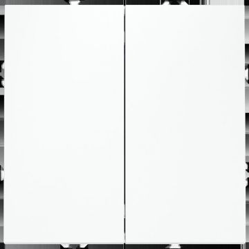 Проходной переключатель встраиваемый Voltum (Вольтум) S70 двухклавишный 10А, (белый матовый) VLS020302