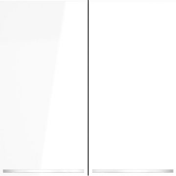 Проходной переключатель встраиваемый Voltum (Вольтум) S70 двухклавишный с подсветкой 10А, (белый глянцевый) VLS020401