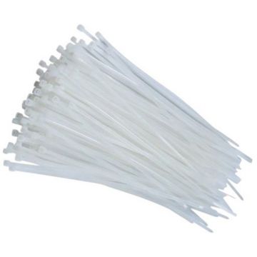 Нейлоновая хомут-стяжка AVG (АВГ) 5x100 белая 100 шт.