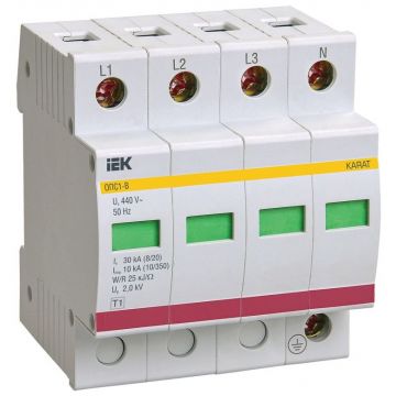Ограничитель перенапряжения ИЭК ОПС1-B 4P KARAT IEK MOP20-4-B