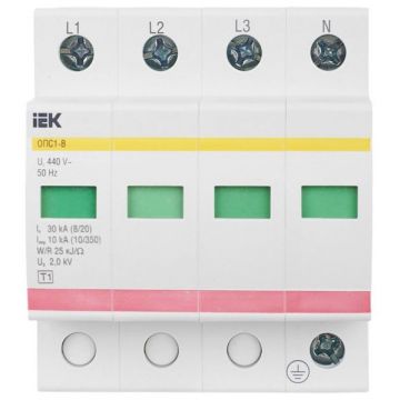 Ограничитель перенапряжения ИЭК ОПС1-B 4P KARAT IEK MOP20-4-B