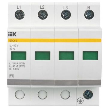 Ограничитель перенапряжения ИЭК ОПС1-C 4P KARAT IEK MOP20-4-C