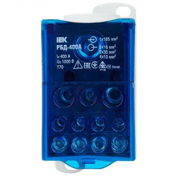 Блок распределительный ИЭК на DIN-рейку РБД-400А IEK RBD-400
