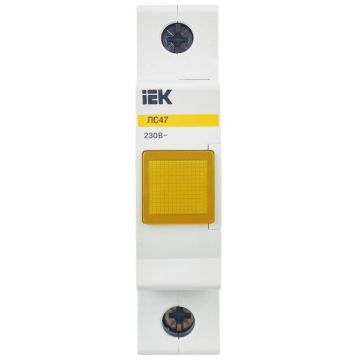 Лампа сигнальная ИЭК ЛС-47 жёлтый KARAT IEK MLS10-230-K05
